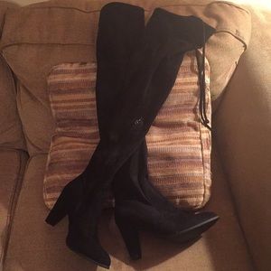 Black Knee High Boots